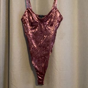 Velvet bodysuit